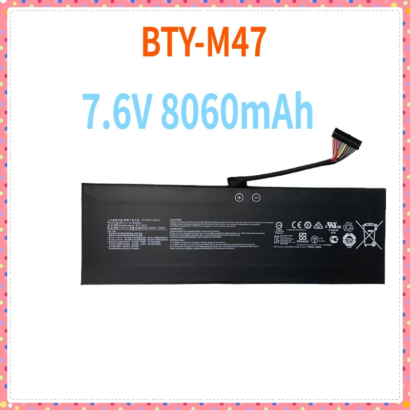 GS43VR BTY-M47 Аккумулятор для ноутбука MSI GS40 6QE-006XCN 6QE-013BE 6QE-015FR 6QE16H11 GS43-6RE-025AU MS-14A1 MS-14A3 61 25