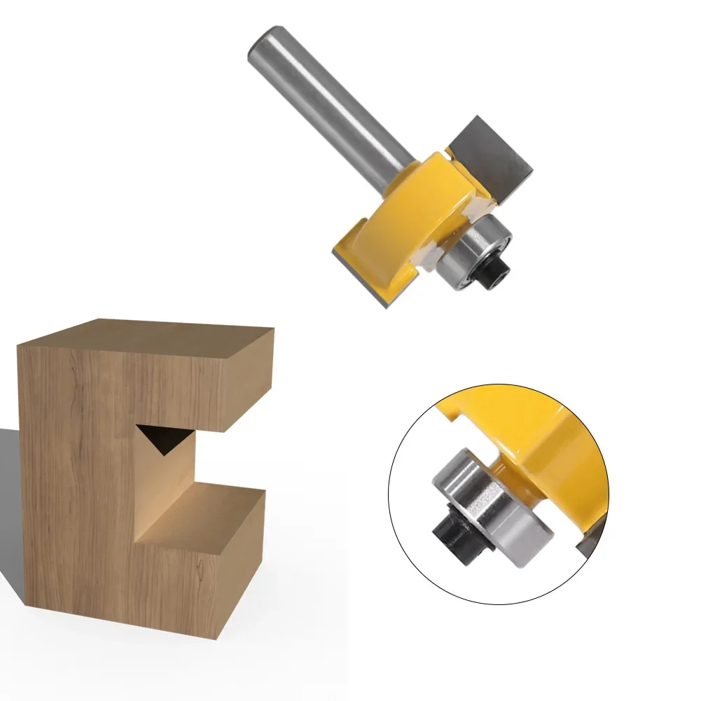 1 шт. 8 мм хвостовик Т-образная фреза с подшипником для деревянных пазов