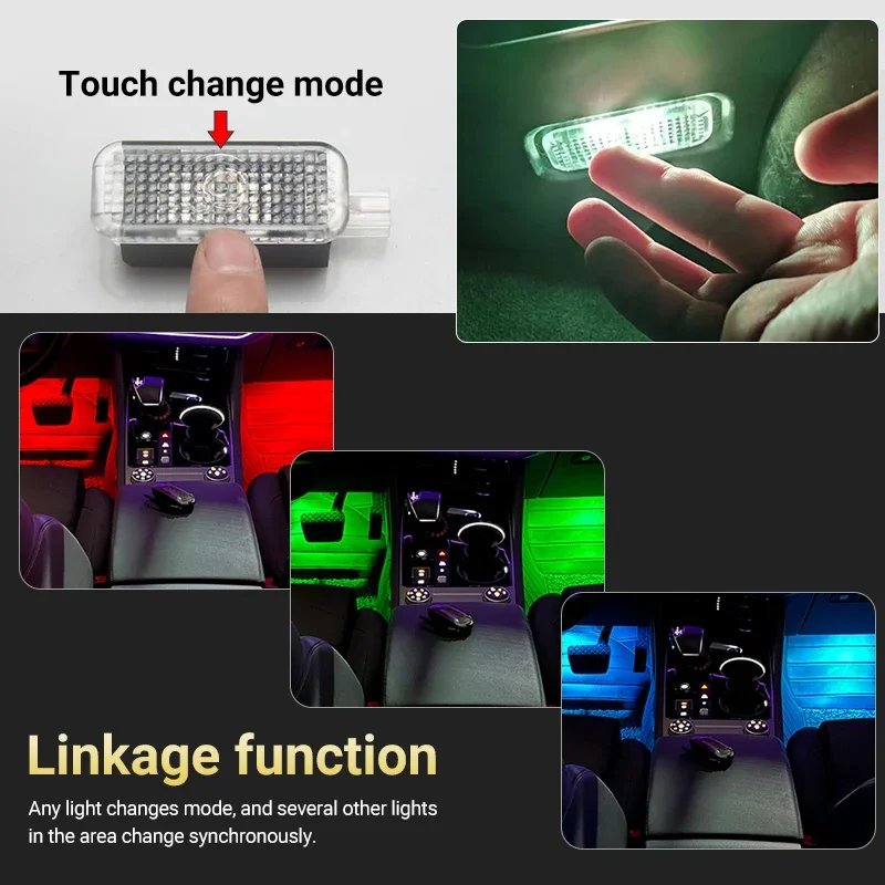 Лампа для салона автомобиля лампа создания атмосферы окружающей среды