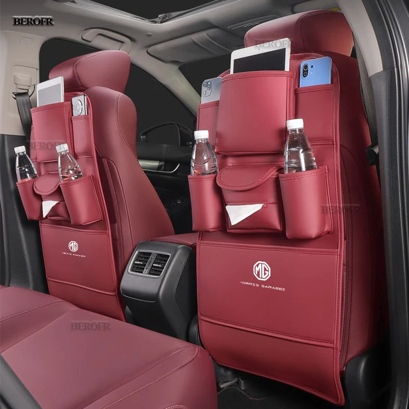 

Кожаная автомобильная сумка для хранения для MG 5 6 ZS EZS ONE GS 3 с полноразмерной подушкой для защиты от ударов задних сидений