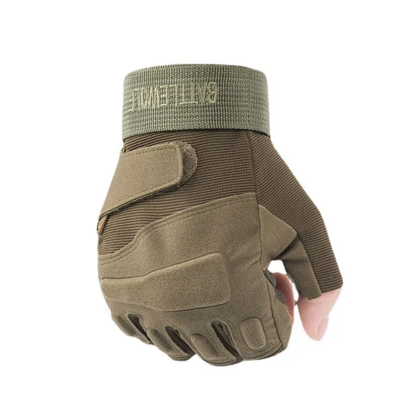 

Semi-Tactical Gloves For Men'S Outdoor Riding In Winter, Exercise Training Gloves, Body-Building And Finger Exposure