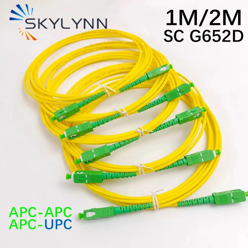 Одномодовый кабель SC APC и UPC длиной 1/2 м G652D SX 3 0 мм оптоволоконный патч-корд