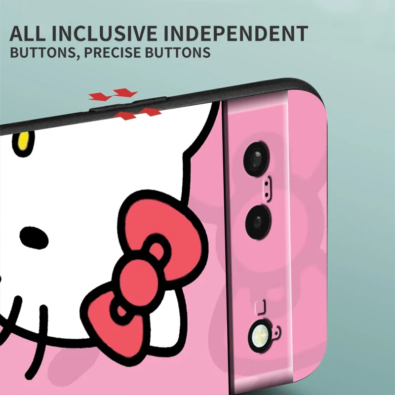 Милый мультяшный чехол H-Hello K-Kitty для Google Pixel 9 8 7A 7 6A 6 5A 5 4 4A XL