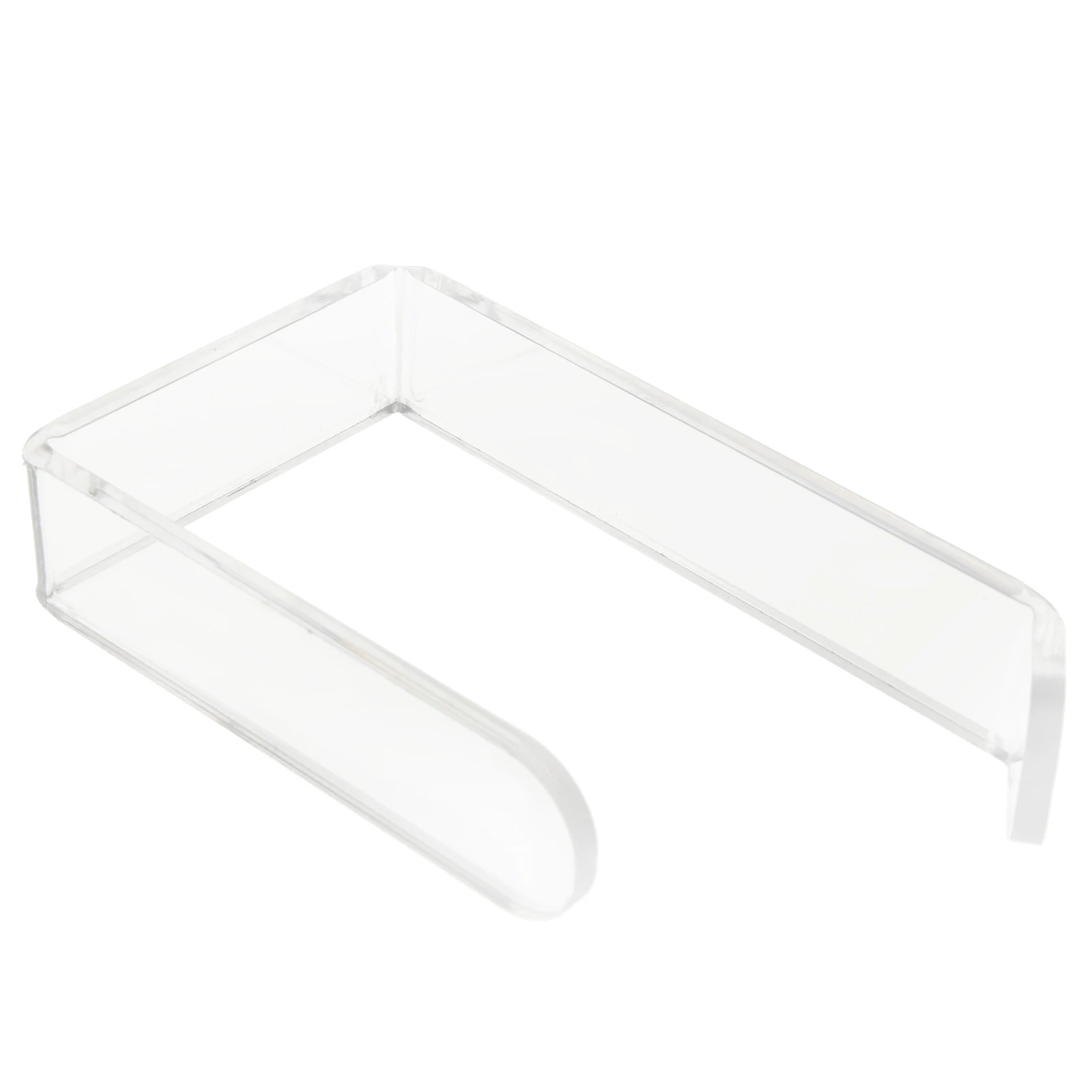 

Toilet Paper Holder No Drilling Acrylic Transparent Wall Mount Toilet Paper Roll Holder for Bathroom Kitchen