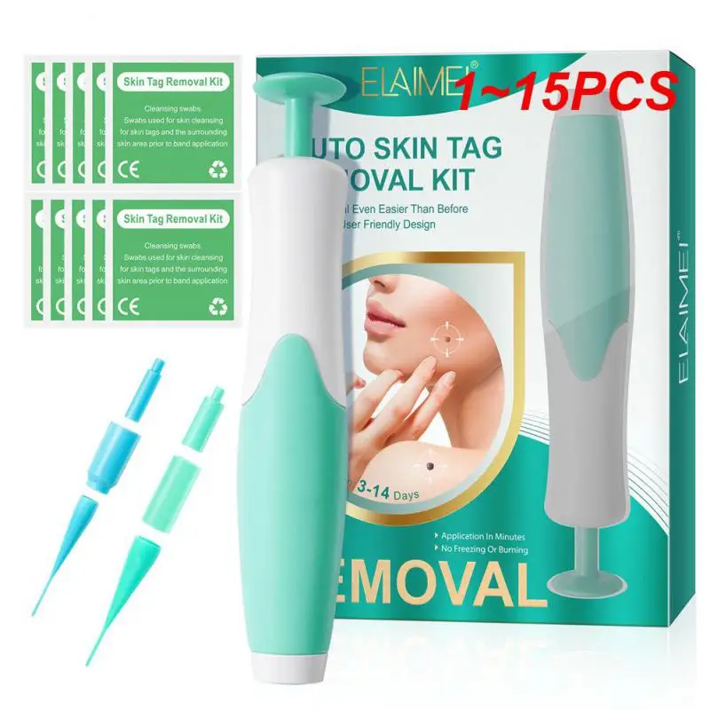 

1~15PCS Skin Tag Remover Kit Mole Wart Remover Equipment Skin Tag Tool Facial Beauty Tool Home Use Easy To Clean