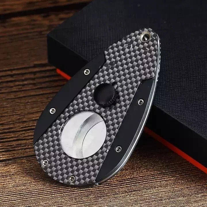 Резак для сигар из нержавеющей стали 2 лезвия ножницы отделки углеродного