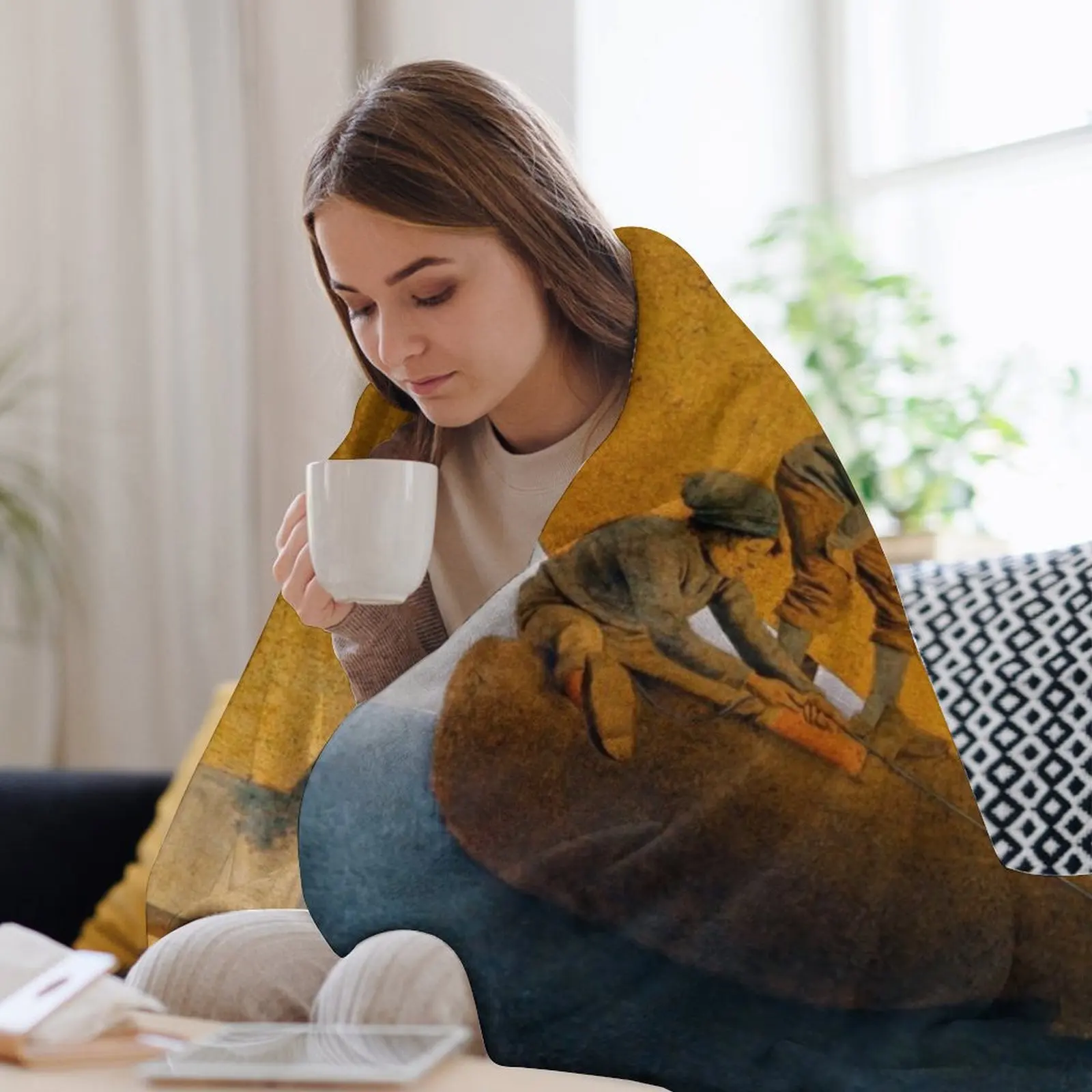 Новое одеяло Wynken Blynken и Nod от Maxfield Parrish - сказки красивые одеяла на заказ