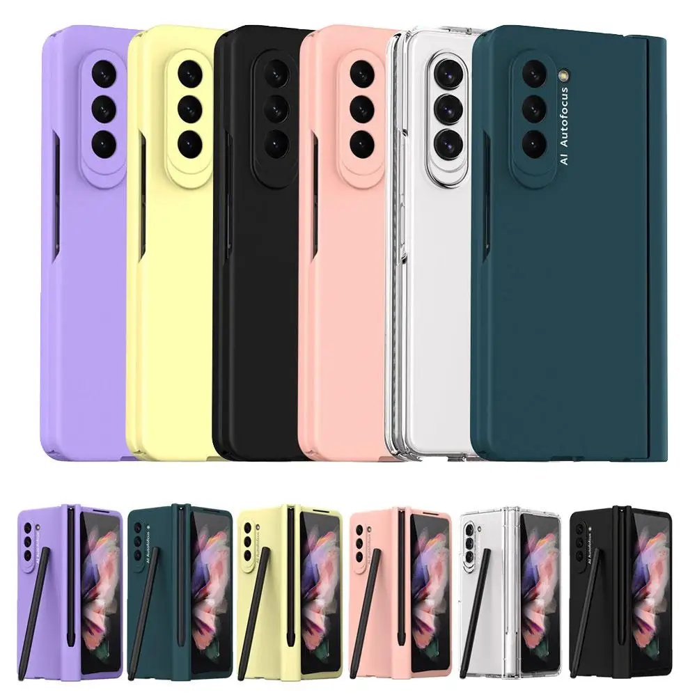 

Z Fold 5 For Z Fold 5 5g Full With Pen Slot Front Screen Glass Protect Capa Cover O4b9