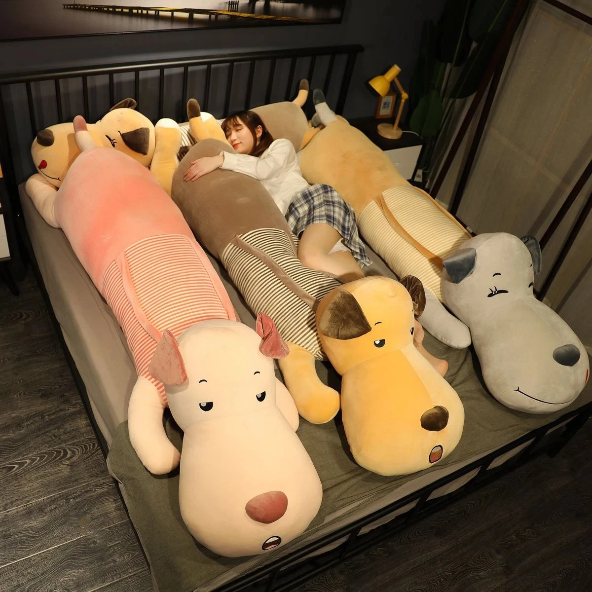 Гигантская плюшевая игрушка-переноска для сна собаки Щенок стоптысячнимягкий животное подушка девочкам на день рождения.
