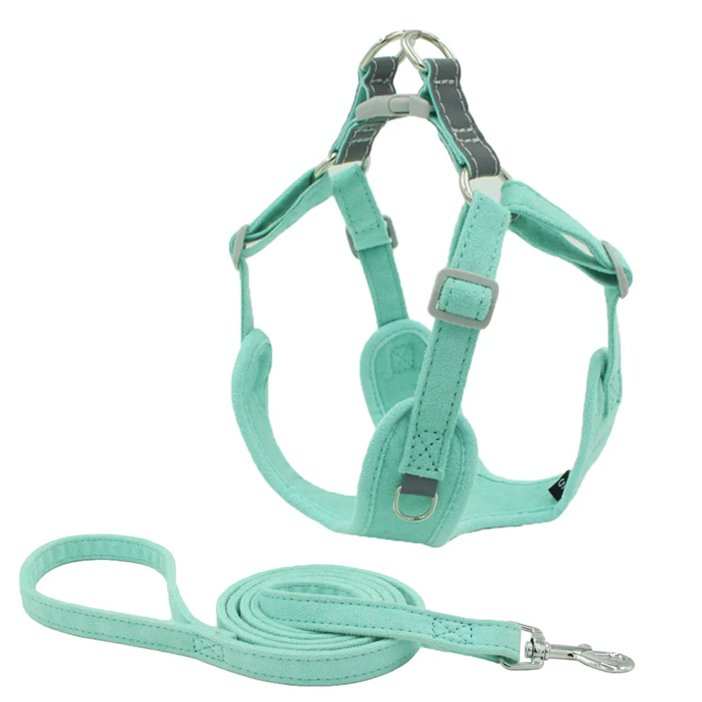

Dog Harness Leash Puppy Pet No Vest Harnesses Dogs Cat Strap Wear Resistant Large Walking Adjustable Medium Convenient Summer