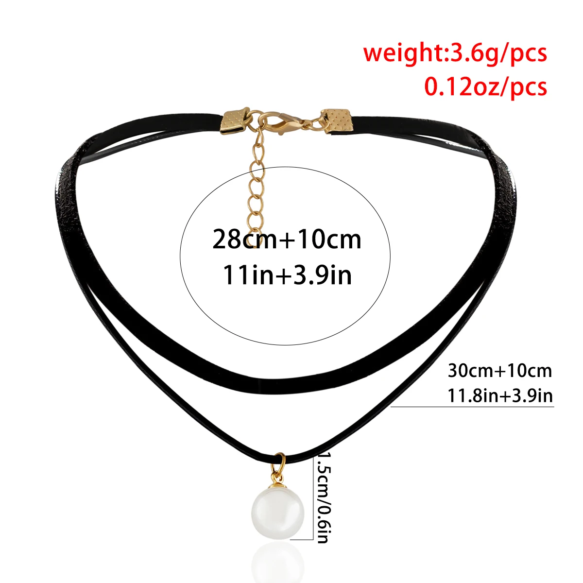 Чокер Ingemark с подвеской из искусственного жемчуга готическое ожерелье для