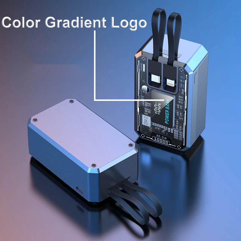 Зарядное устройство для полимерных батарей PD 20 Вт 21700 модная прозрачная коробка