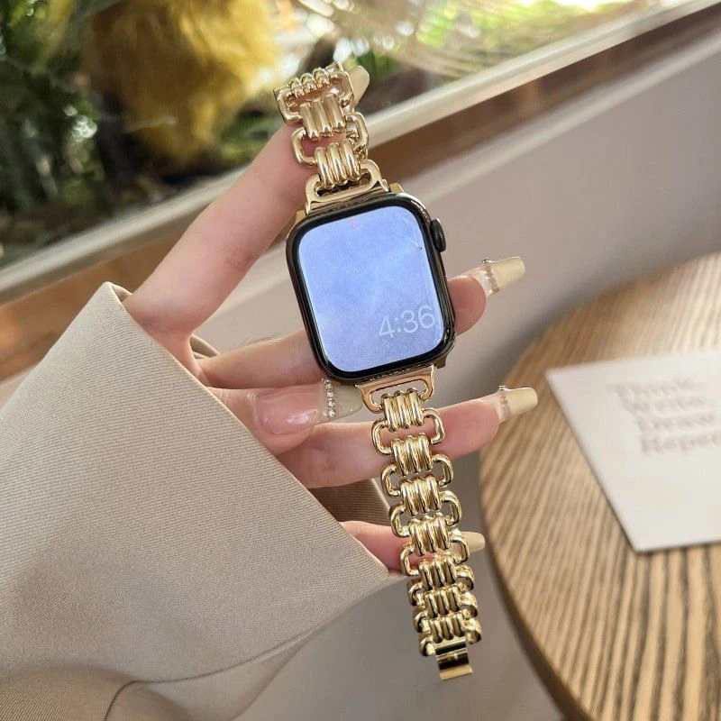 S10 маленькая Душистая цепь для часов Apple Watch 38/40/41 мм 4 2/44/45/46/49 аксессуары