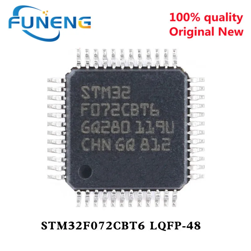 

5PCS 100% New STM32F072CBT6 STM32F072C8T6 STM32 F072CBT6 STM32 F072C8T6 QFP-48 Chipset