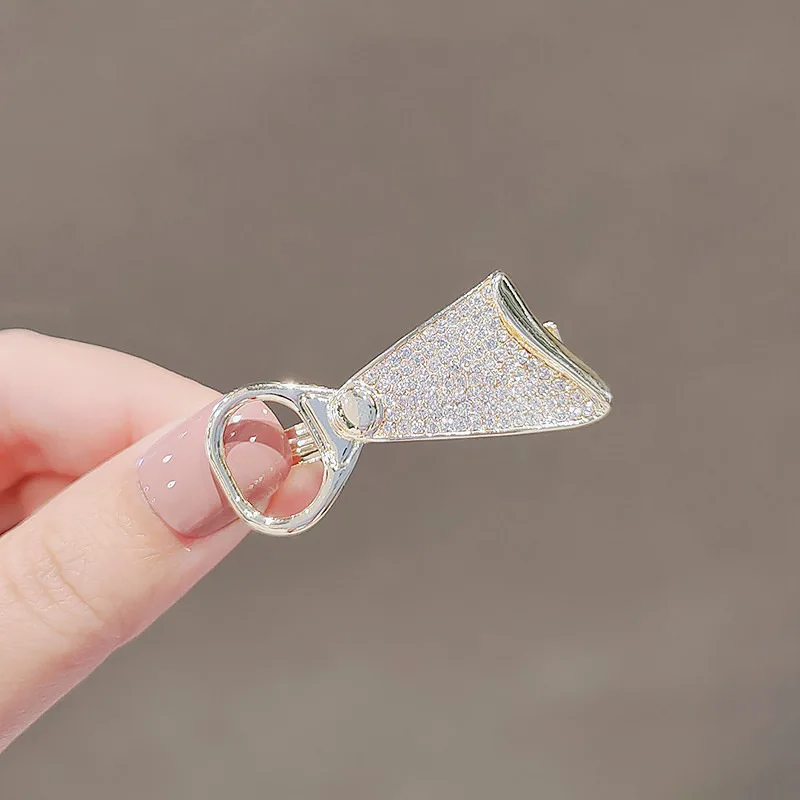 

Креативное кольцо для волос с бриллиантами, заколка для волос, персонализированная шпилька для волос с утиным клювом для девушек, аксессуар...