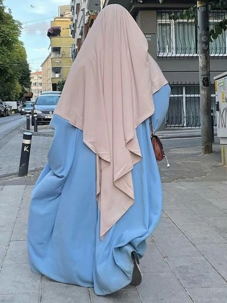 

Eid Prayer Garment Long Khimar Women Hijab Sleeveless Tops Abaya Jilbab Ramadan Abayas Muslim Islamic Clothing Arab Niqab Hijabs