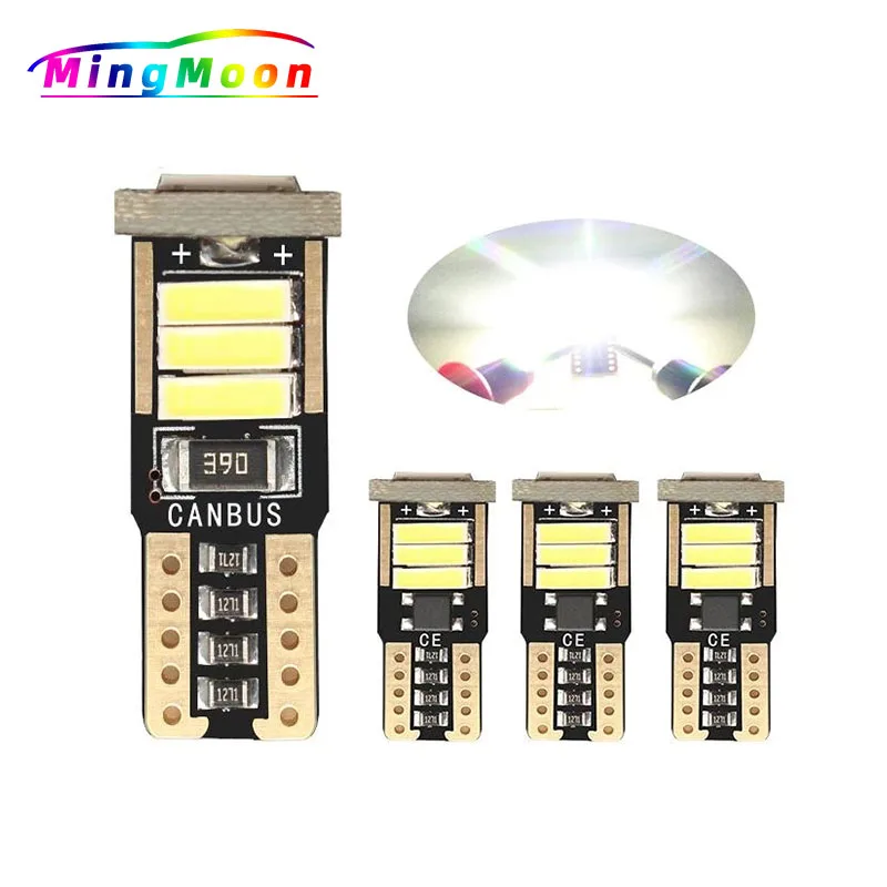 

Светодиодная лампа Canbus W5W T10 для салона автомобиля, 500, 8smd, 7020, 194
