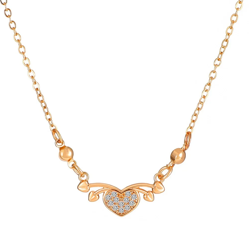 

Love Heart Pendant Necklace for Women Fashion Zircon Long Chain Statement Y2K Jewelry 90s Gifts Party Jewerly
