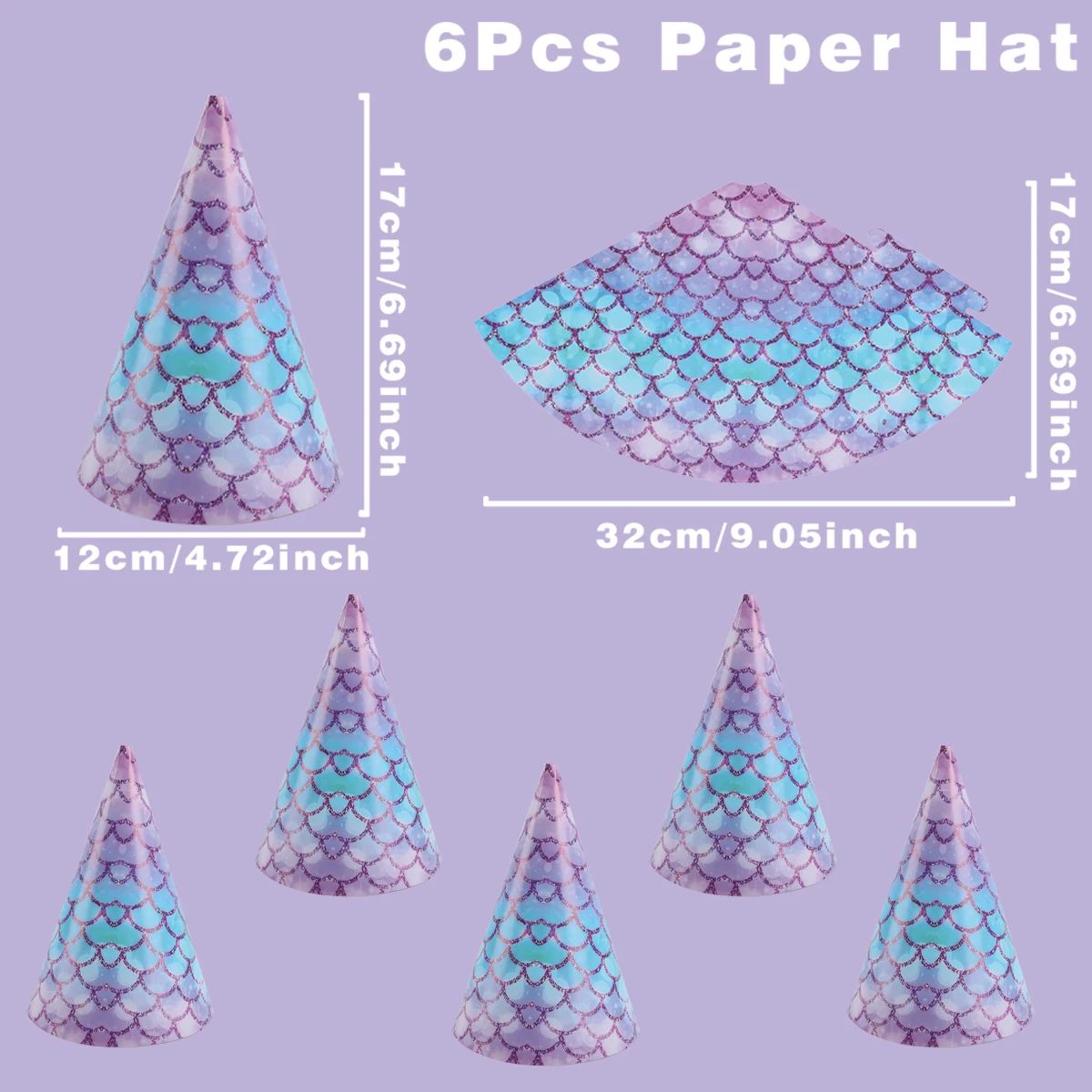 

Шляпы на день рождения Русалочка PATIMATE