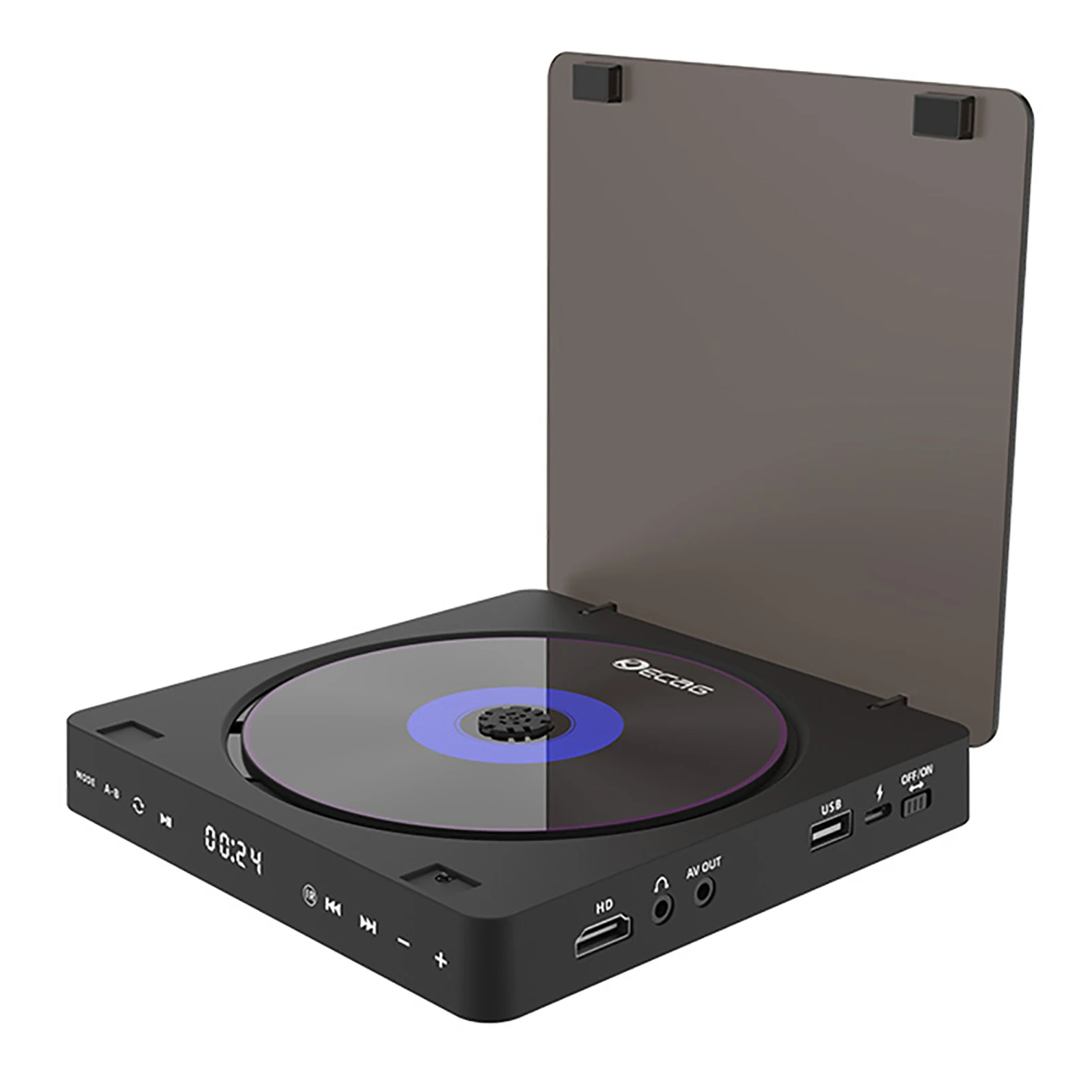 Portable CD Player DVD CD Player for Personal Use USB Flash Drive Player Multifunctional Player Connected to TV or Projector
Portable CD Player DVD CD Player for Personal Use USB Flash Drive Player Multifunctional Player Connected to TV or Projector