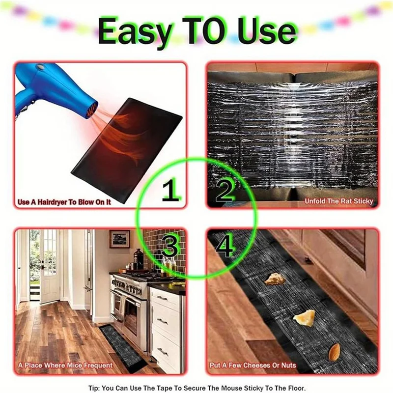 10 упаковок липких ловушек для мышей прочные клейкие коврики крыс пауков