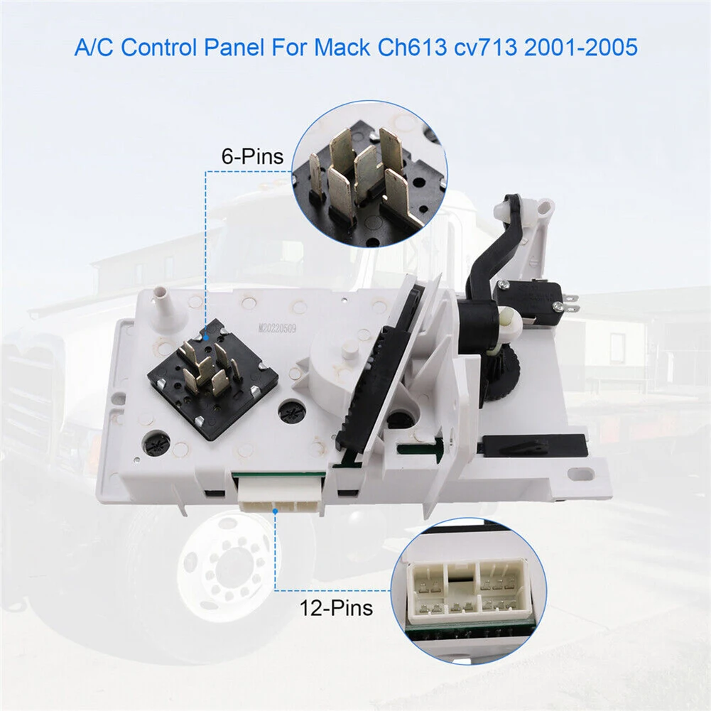 

1000149542 A/C Control Panel 1000149542 3899002 850-7450 11-1225 Metal & Plastic 1pc 7787-880011 A/C Heater Control Unit Switch