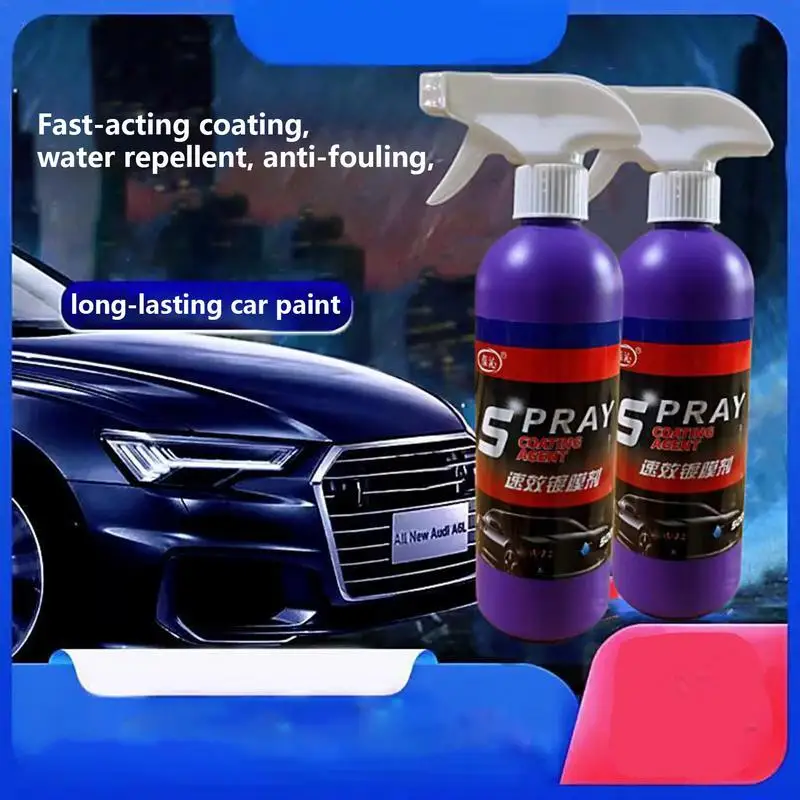 

500ml Quick Ceramic Coating Auto Paint Crystal Wax Spray Nano Hydrophobic Liquid Polymer Oleophobic Anti Rain Car Care