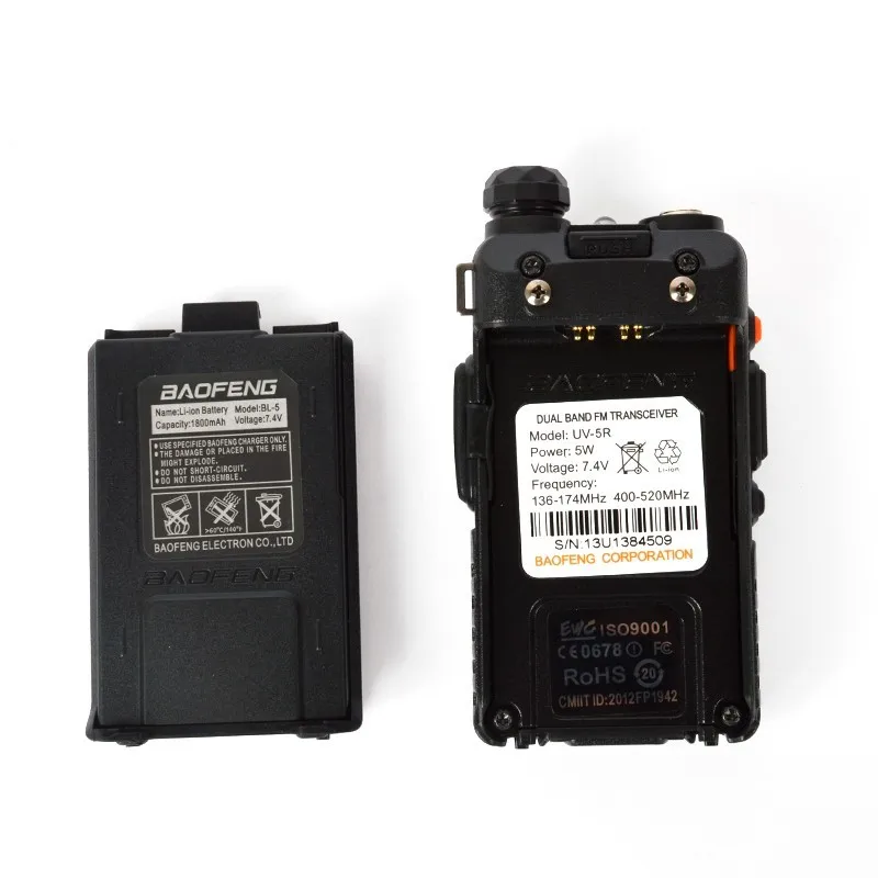 NEW FM Baofeng UV-5R Walkie Talkie 2 Two Way Radio Dual Band Vhf Uhf uv 5r Baofeng For Push-To-Talk CB Radio Stations HF Tr