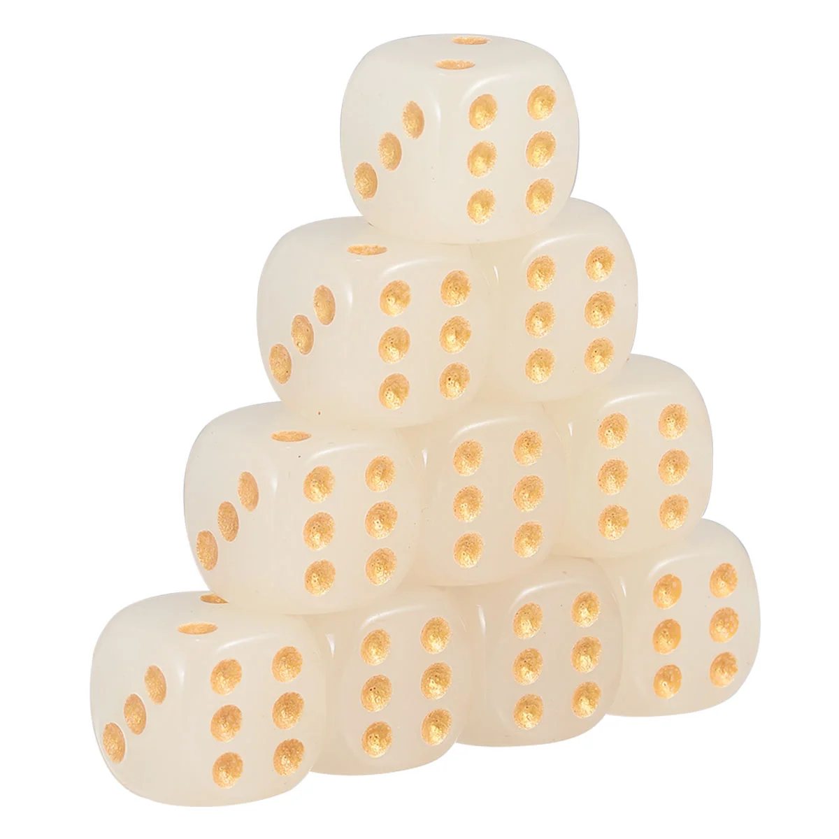 

Dice Set Game Sided 16Mm Boardglow Games The Dark Glowing Corner Round Dices Led Ktv Golden Translucent Mini Noctilucenttable