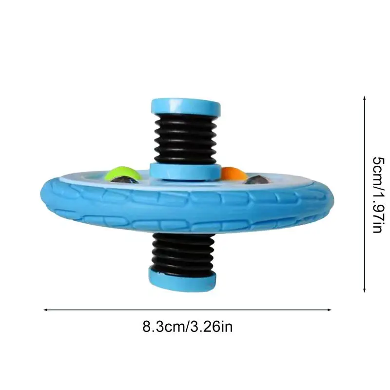 Pop Fidget Toy Gumowa opona Gyro Spinners Toys Spring Mechanism Bubble na urodziny Nagrody w klasie