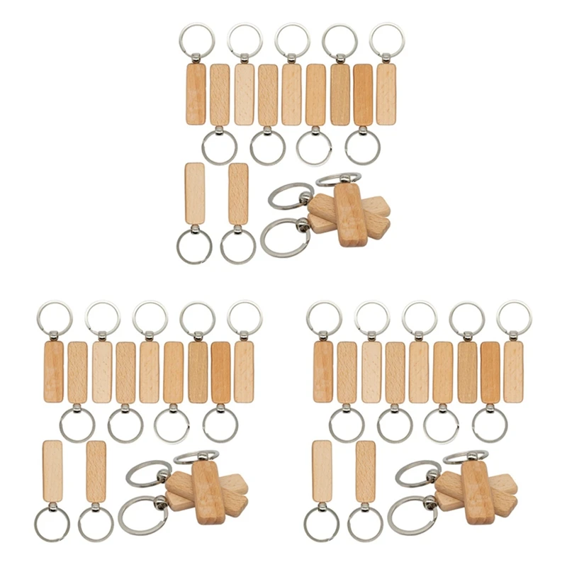 

Деревянные гравировочные заготовки, прямоугольные пустые деревянные заготовки для ключей, деревянные заготовки для ключей, 60 шт. в упаковке (ширина: 0,7 дюйма)