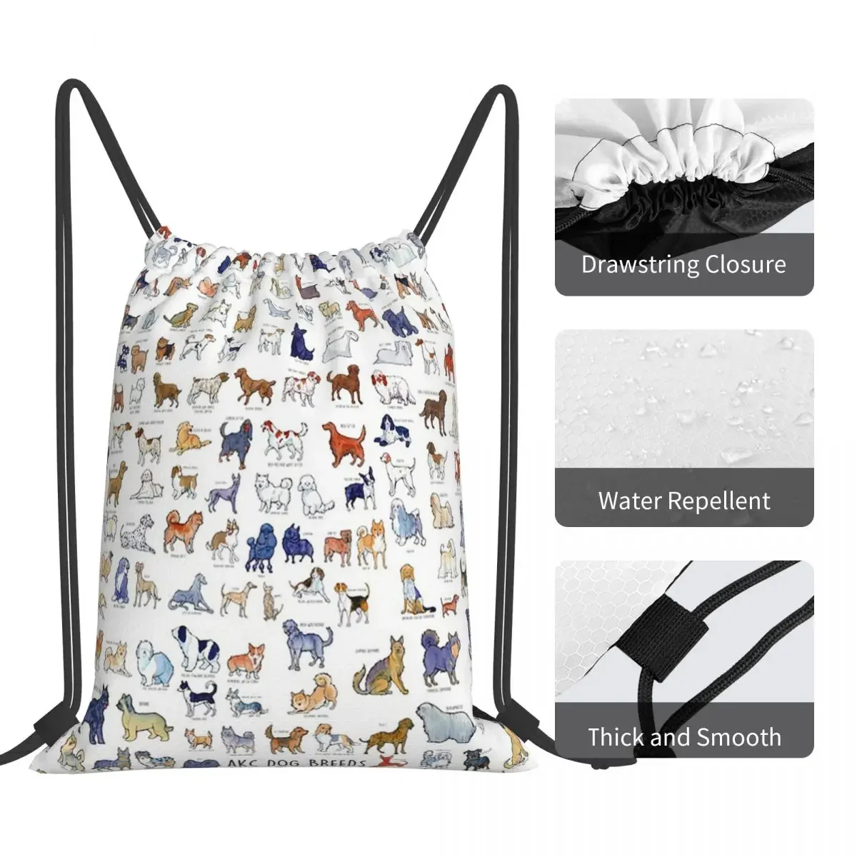 Рюкзаки для собак каждого породы AKC Модные Портативные Сумки на шнурке сумка с