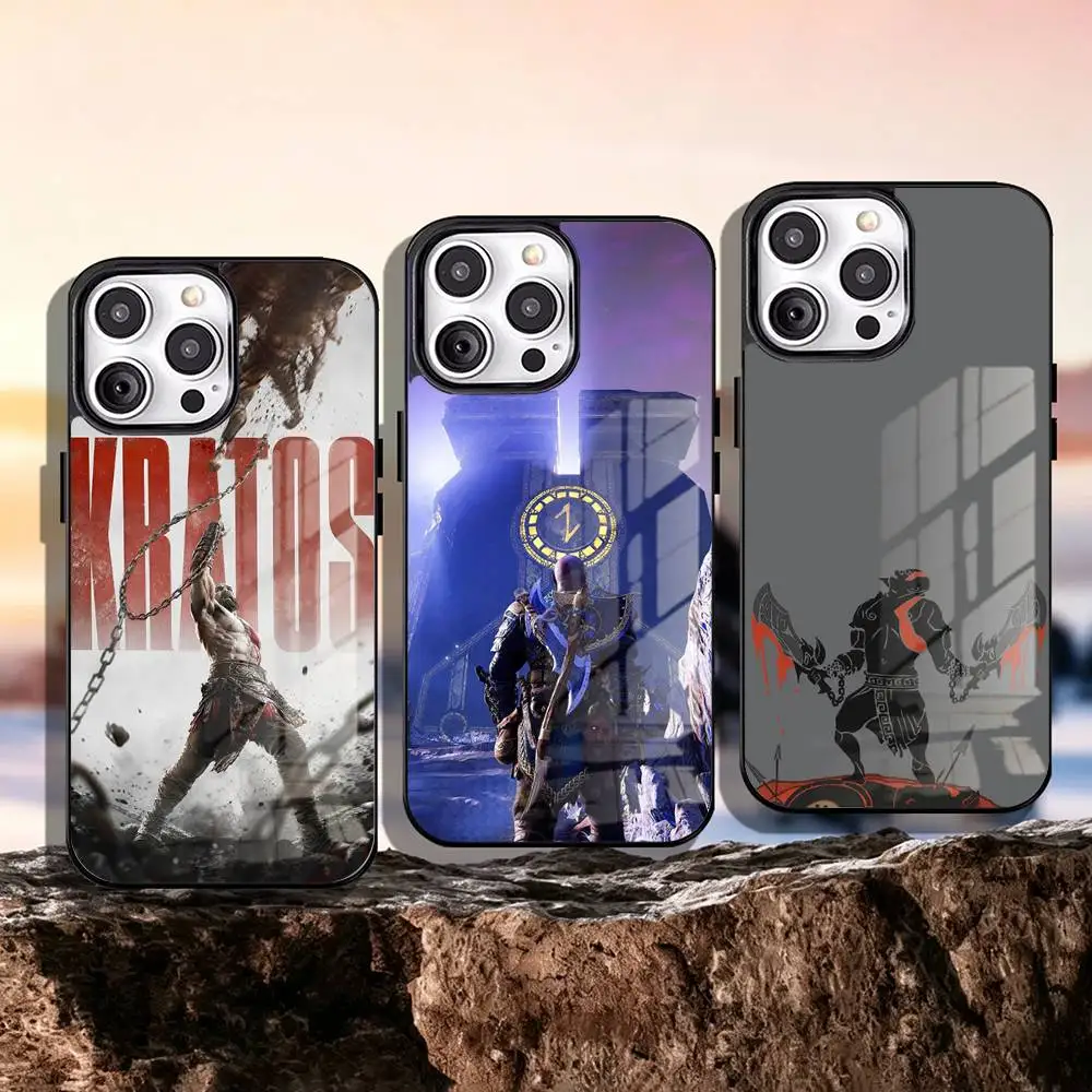 Фото Чехлы для телефонов G-God OF War K-Kratos для iPhone 17, 16, 15, 14, 13, 12, 11 Pro Max, защитный чехол с полным покрытием для Magsafe №2