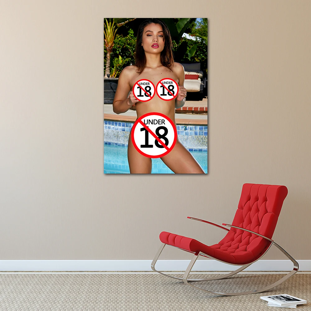 Настенный постер WONYANZE &quotСексуальная брюнетка&quot