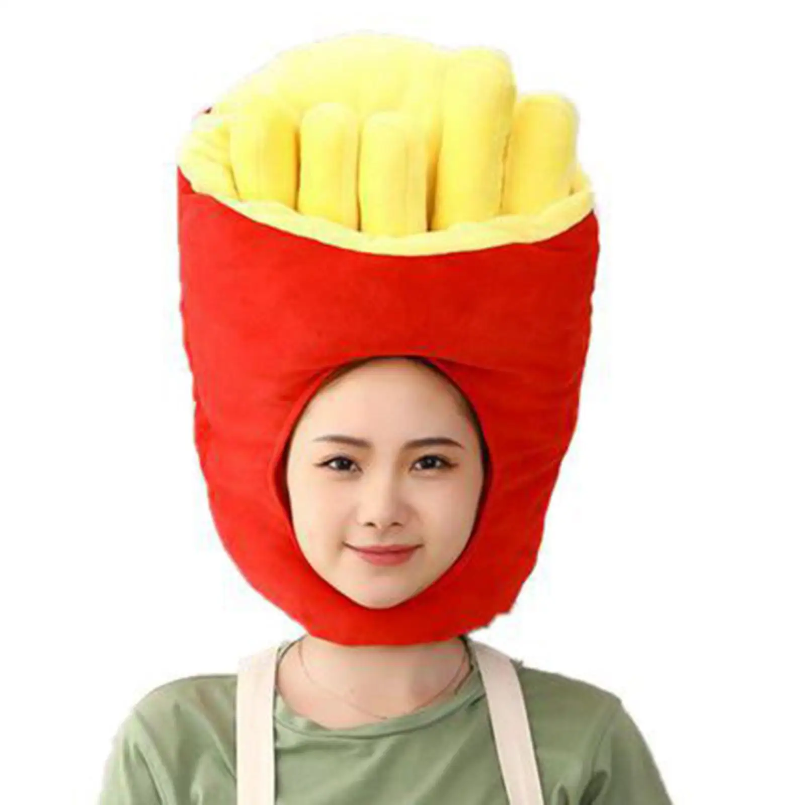 

Cute Plush Hat French Fries Novelty Cosplay for Festivals Masquerade Birthday