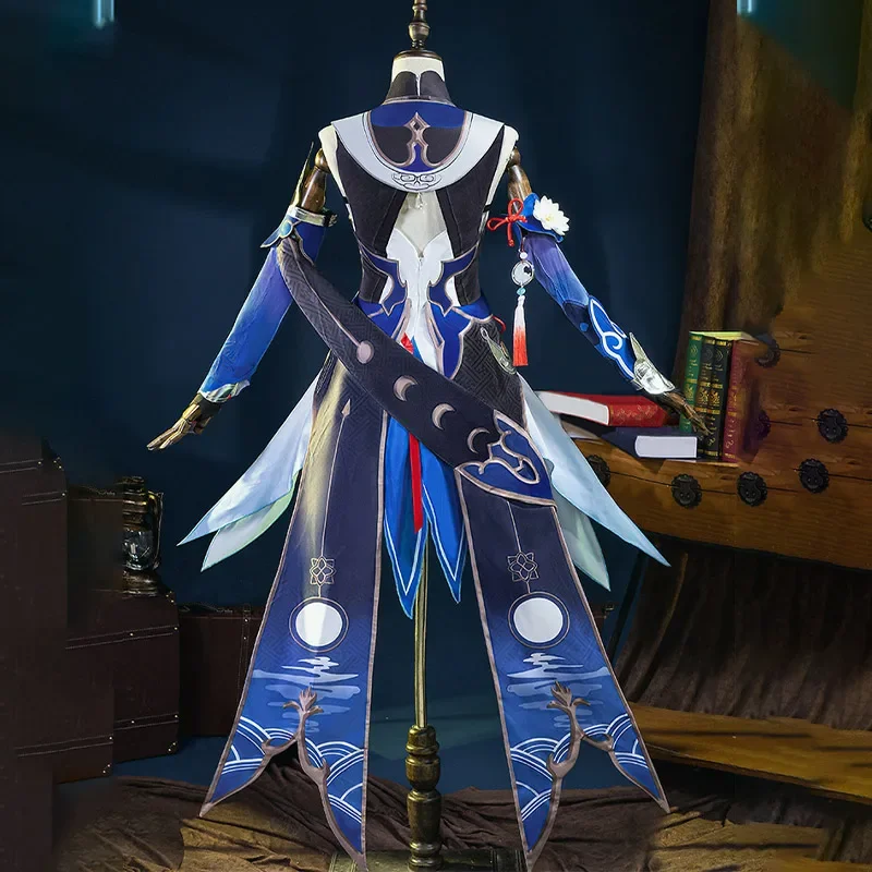 Jingliu костюмы для косплея y Honkai Звездные рейки полный комплект платье наряд