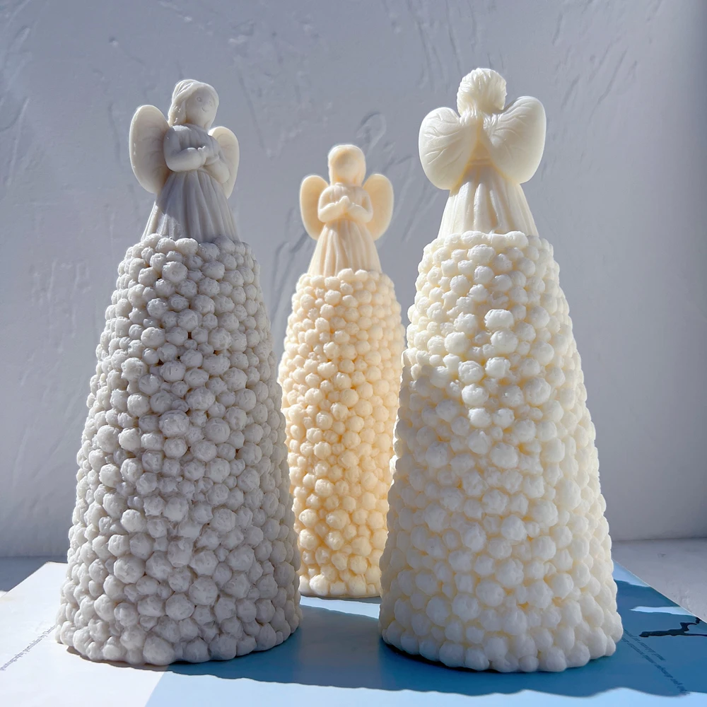 Фигурка ангела по молитву силиконовая форма художественная скульптура для свечи