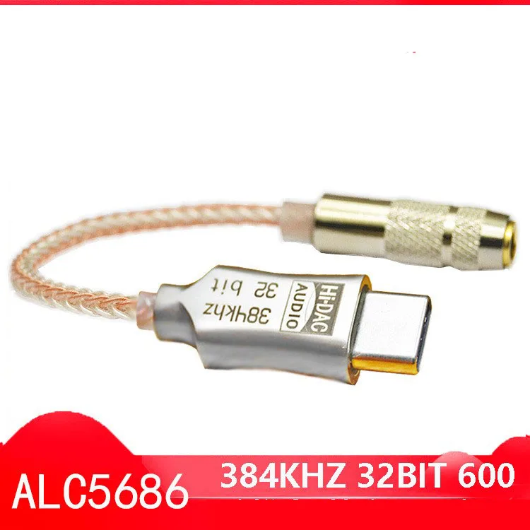 

Цифро-декодер ALC5686 с USB Type C на 3,5 мм DAC для наушников