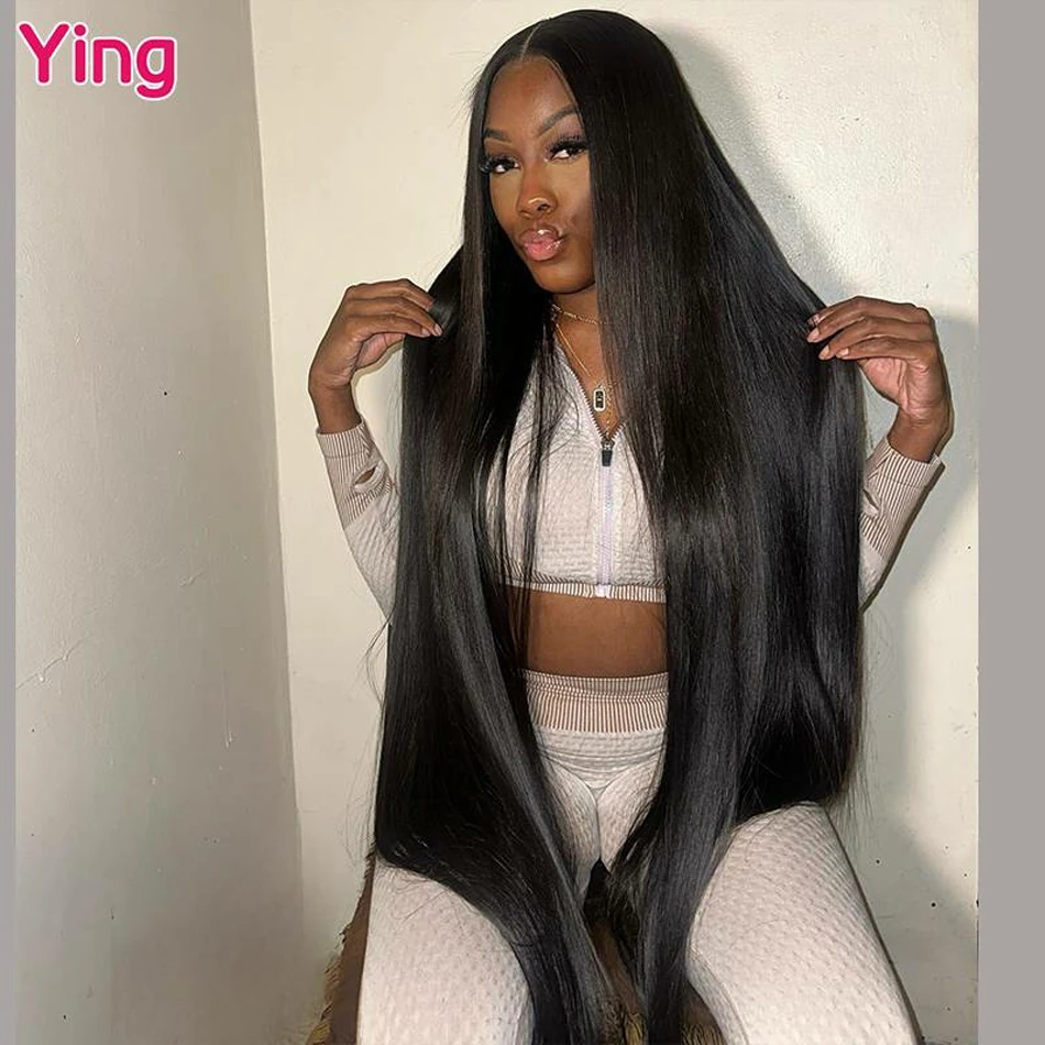 Ying 200% бордовый 99J Цветные 13x6 кружевные фронтальные парики Прямые человеческие