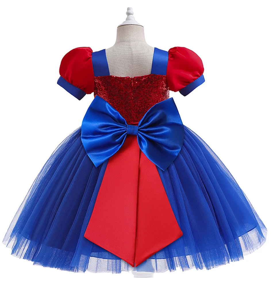 Encanto Spiderman Baby Girls Tutu Casual Dress Headband Alice Queen Of Hearts Halloween Cosplay Costumes Newborn Party Clothes
