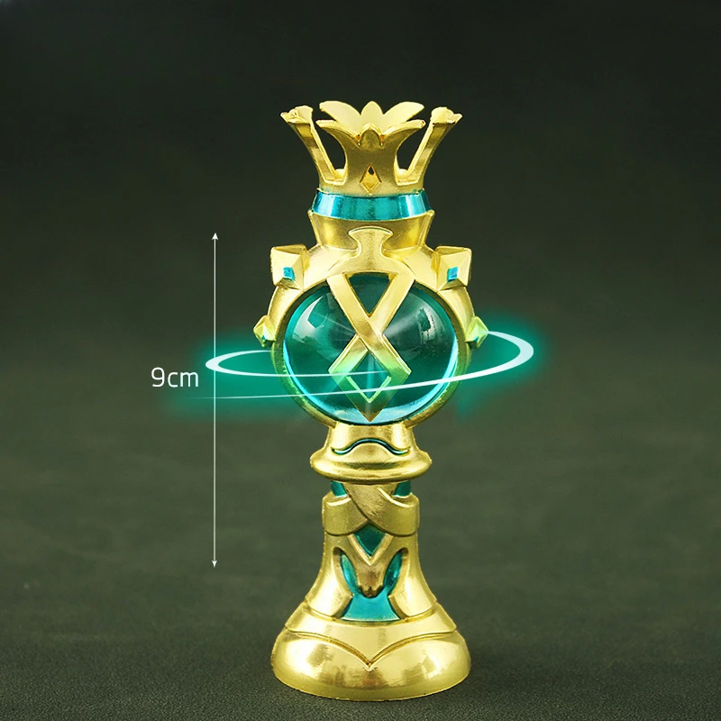 

Genshin Impact Game Weapon Anime Surrounding 9CM God's Eye Pendant Wind God's Eye Wendy God's Heart Handmade Zinc Alloy Pendant