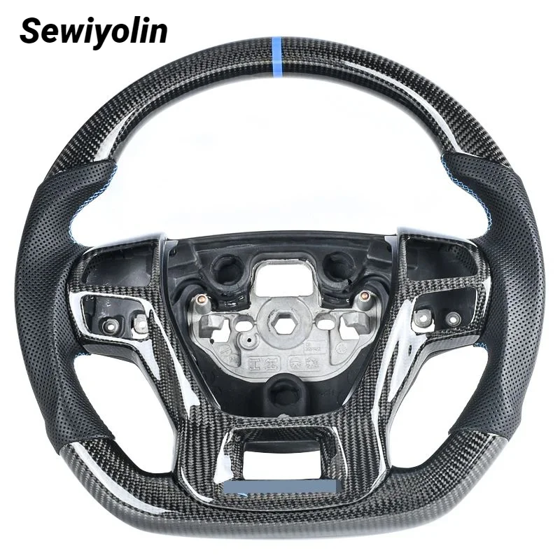 

Real Carbon Fiber Steering Wheel Perforated Leather For Ford Ranger Raptor F150 Ranger (Mexico)