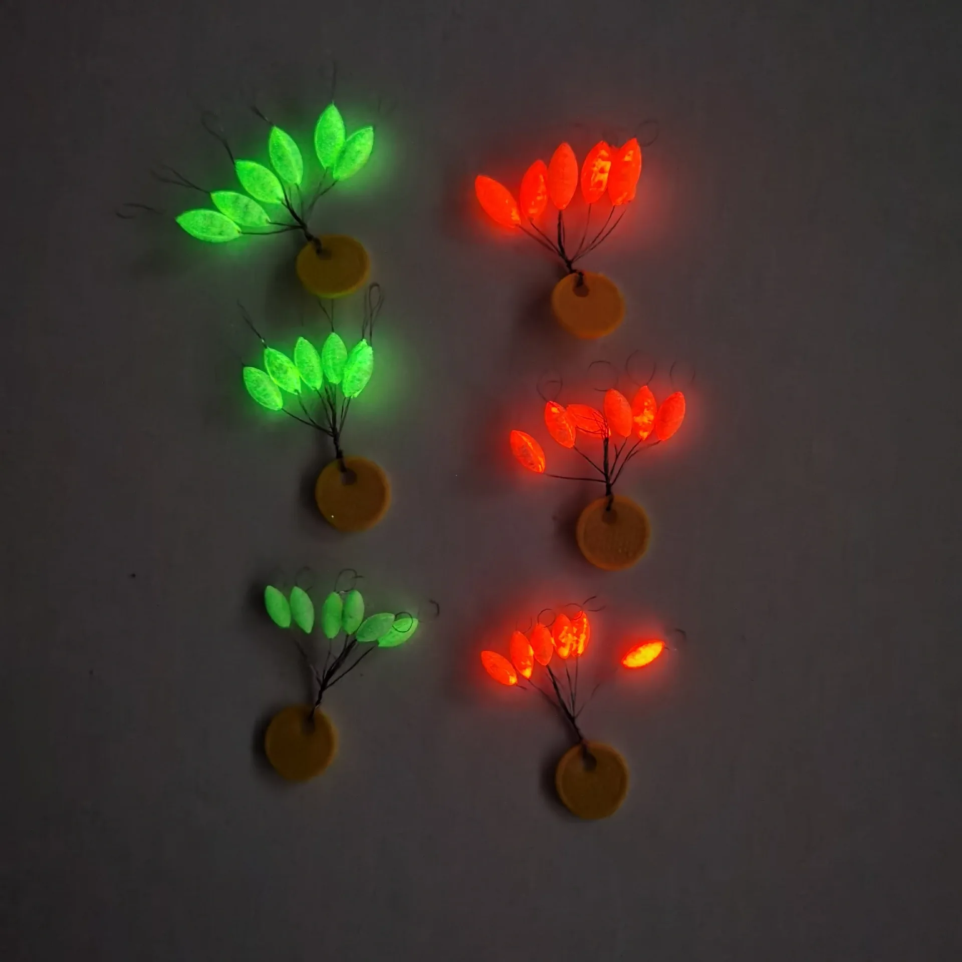 50pack/lot (300pcs) Luminous Fishing Float Mini Oval Seven-star Float Beans 11mm/13mm/15mm  Carp Fishing Tackle Accessory  A423