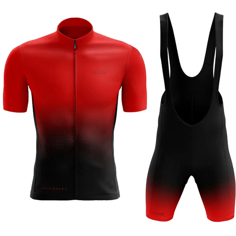

Team Men Summer Reddish black Cycling Jersey Set Bike Short Sleeve MTB Sport Cycling Clothing Ropa Maillot Ciclismo Hombre Kit