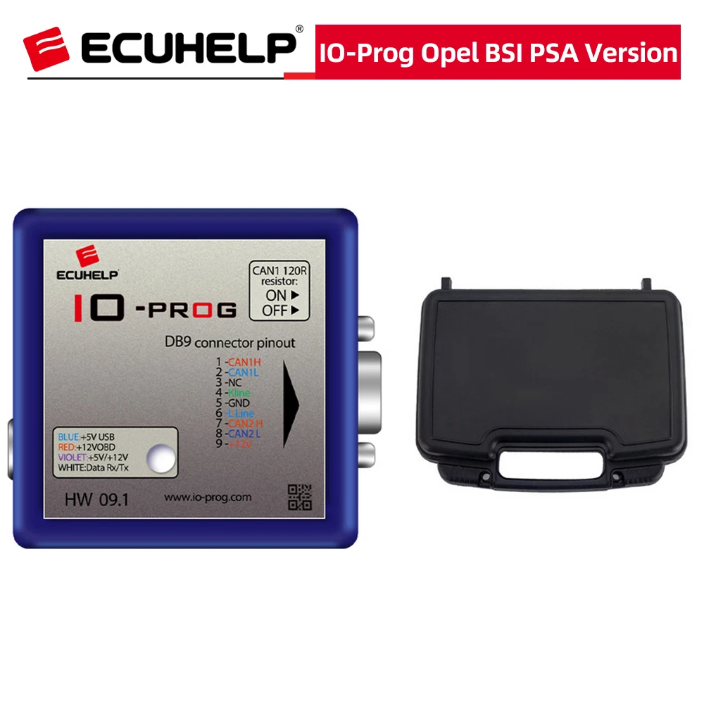 

ECUHELP I/O Prog IO-Prog for Opel BSI PSA Version ECU BCM TCM EPS K-line and CAN compatibility via BD9 connection and OBD