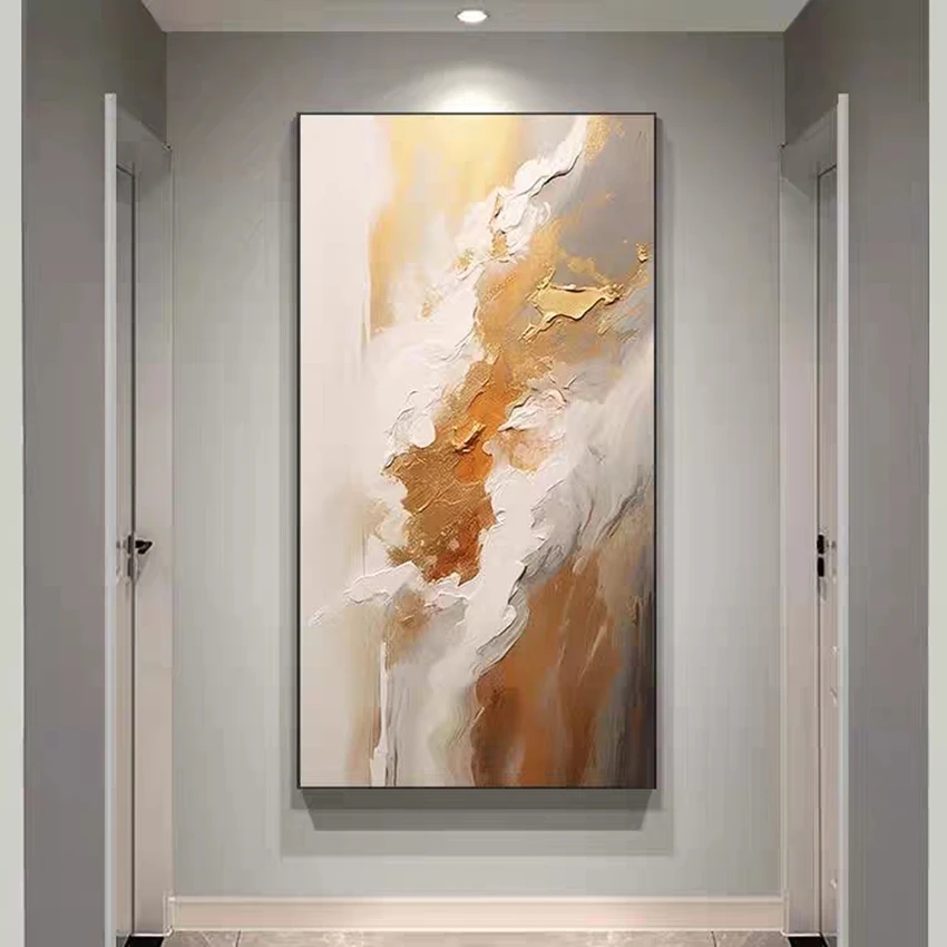 

Абстрактные картины маслом золотого цвета