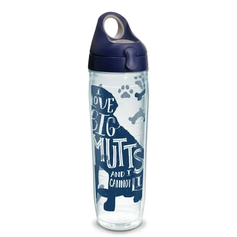 

Love Big Mutts and I Cannot Lie 24 oz Water Bottle with navy lid