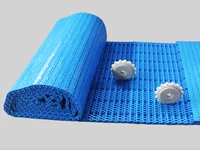 customized blue modular conveying plastic mesh belt chain plate pp food grade pom abrasion resistant assembly line conveyor belt