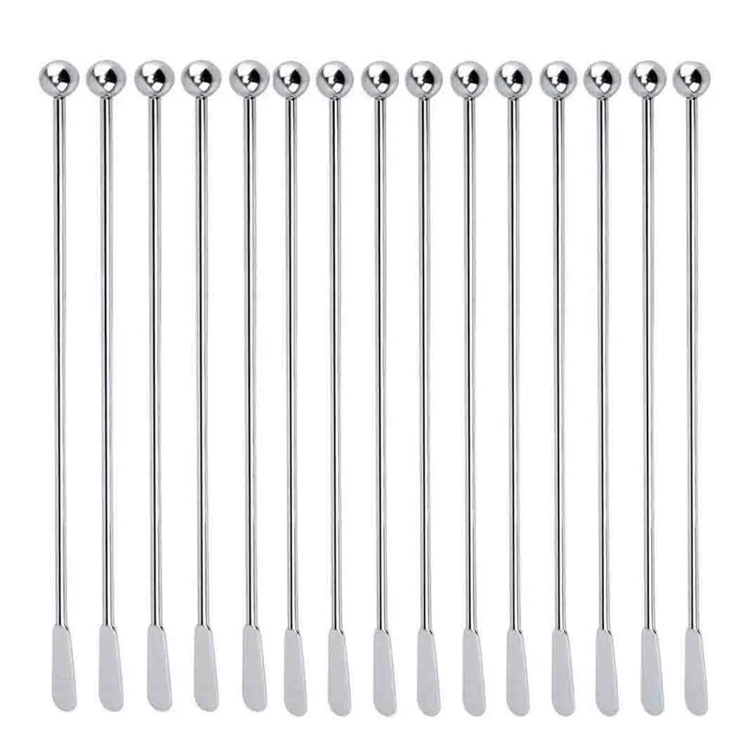

15 шт., многоразовые палочки для напитков, из нержавеющей стали