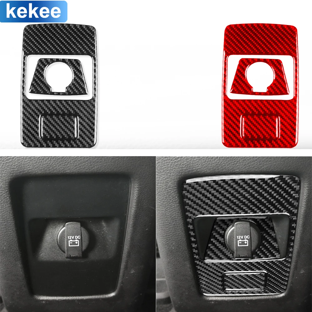 

For Dodge Journey 2011 2012 2013 2014 2015 2016 2017 Rear Storage Box Panel Real Carbon Fiber Sticker Car Interior Accessories